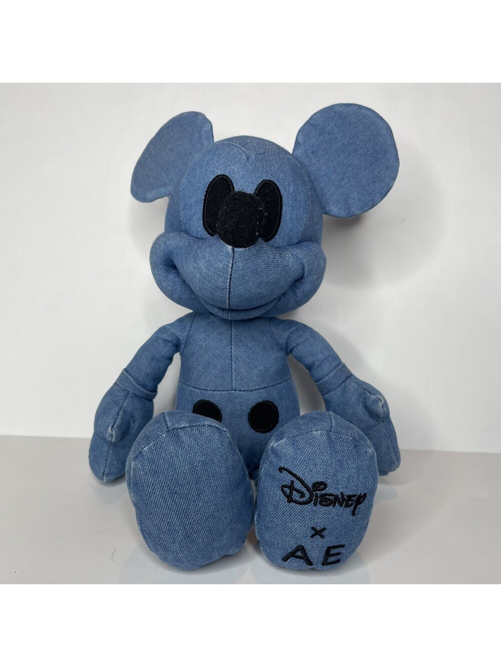 Mickey Mouse Disney AE American Eagle Blue Denim Special Edition Plush 12"